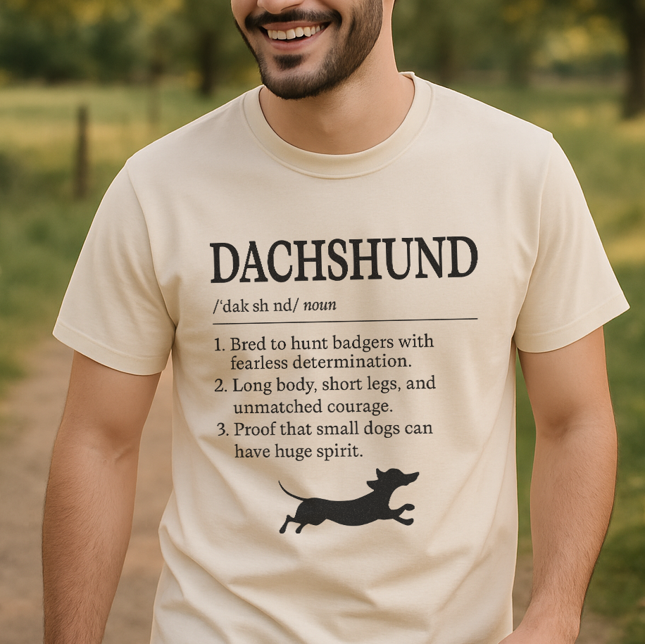 Dachshund Definition T-Shirt Dictionary Dogs Collection