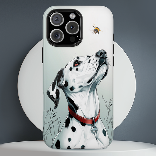 Dalmatian and the Bee Nature-Inspired Phone Case