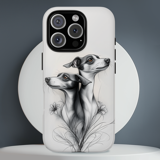 Whippet Phone Case, Elegant Dog Lover Gift