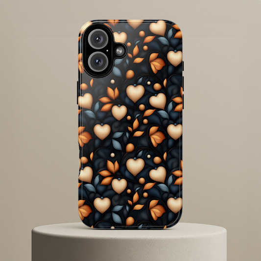 Heart and Leaves Pattern, Anna Dittmann Style