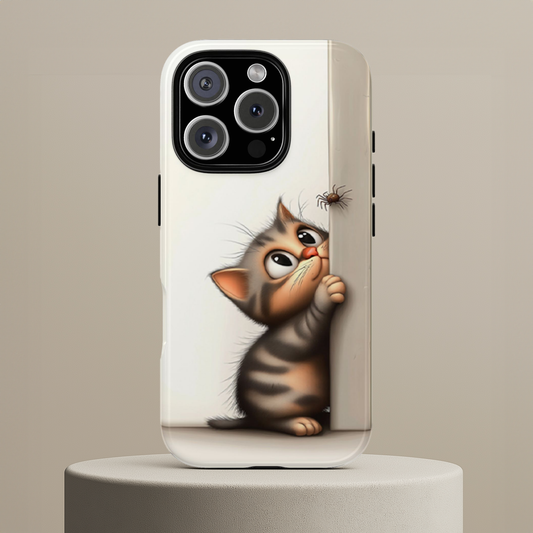 Kitten and Spider Phone Case