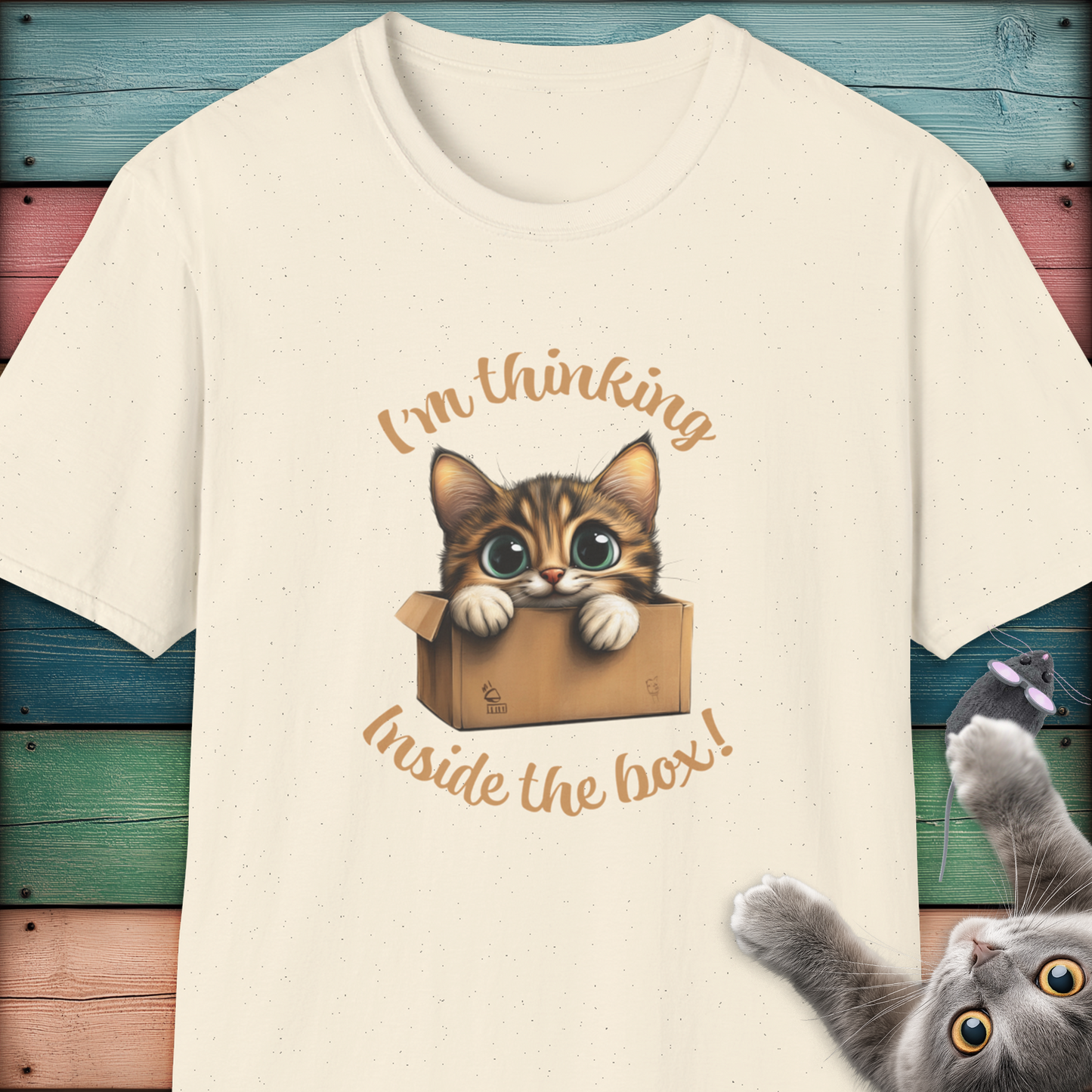 Thinking Inside the Box - Adorable Cat Lover T-Shirt