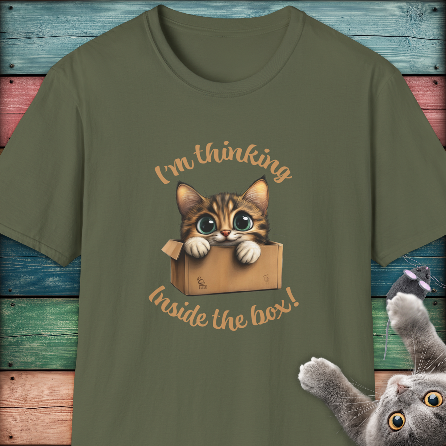 Thinking Inside the Box - Adorable Cat Lover T-Shirt
