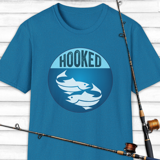 Hooked Fishing T Shirt