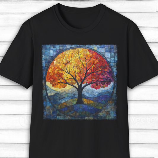 Mosaic Tree Of Life T-Shirt