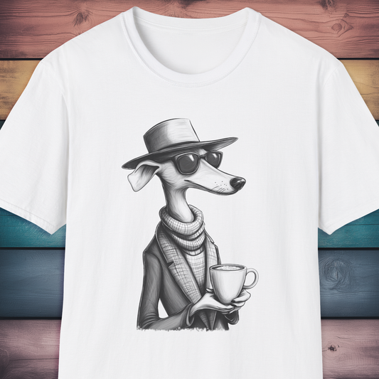 Chic Whippet Coffee Lover T Shirt