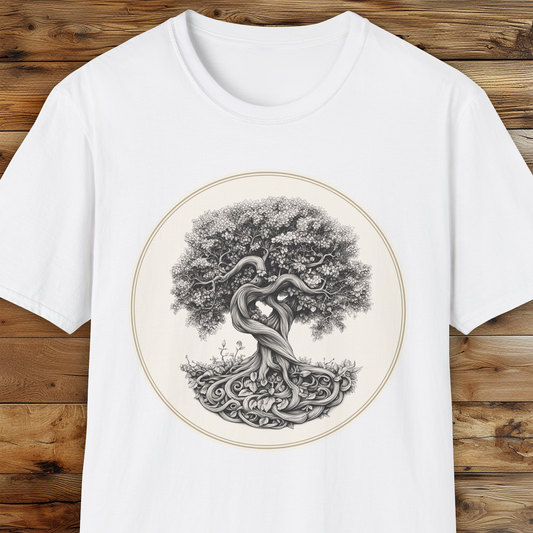 Tree of Unity Unisex Softstyle T-Shirt For Nature Lovers
