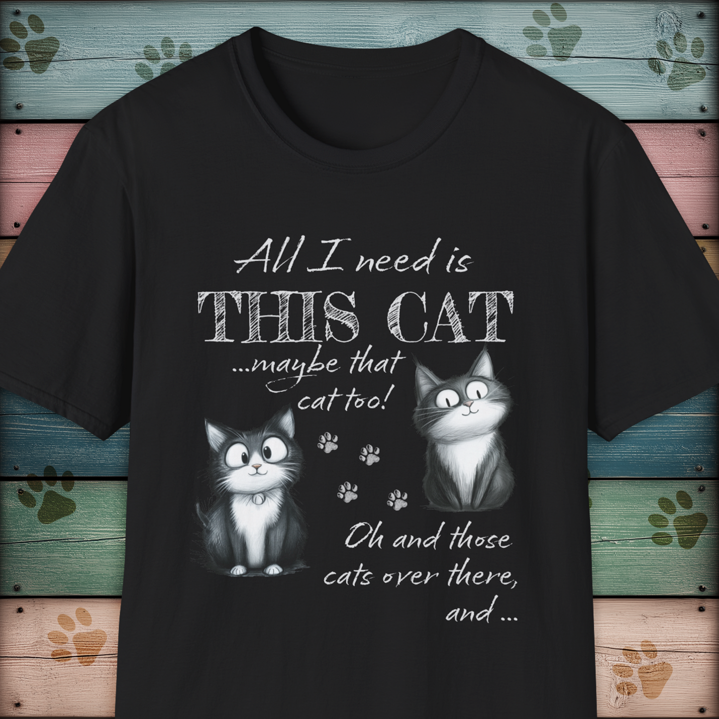 Cat Lover's Funny Animal T Shirt