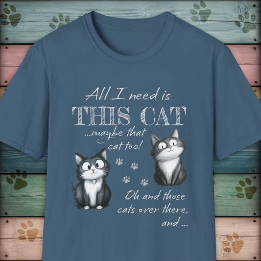 Cat Lover's Funny Animal T Shirt
