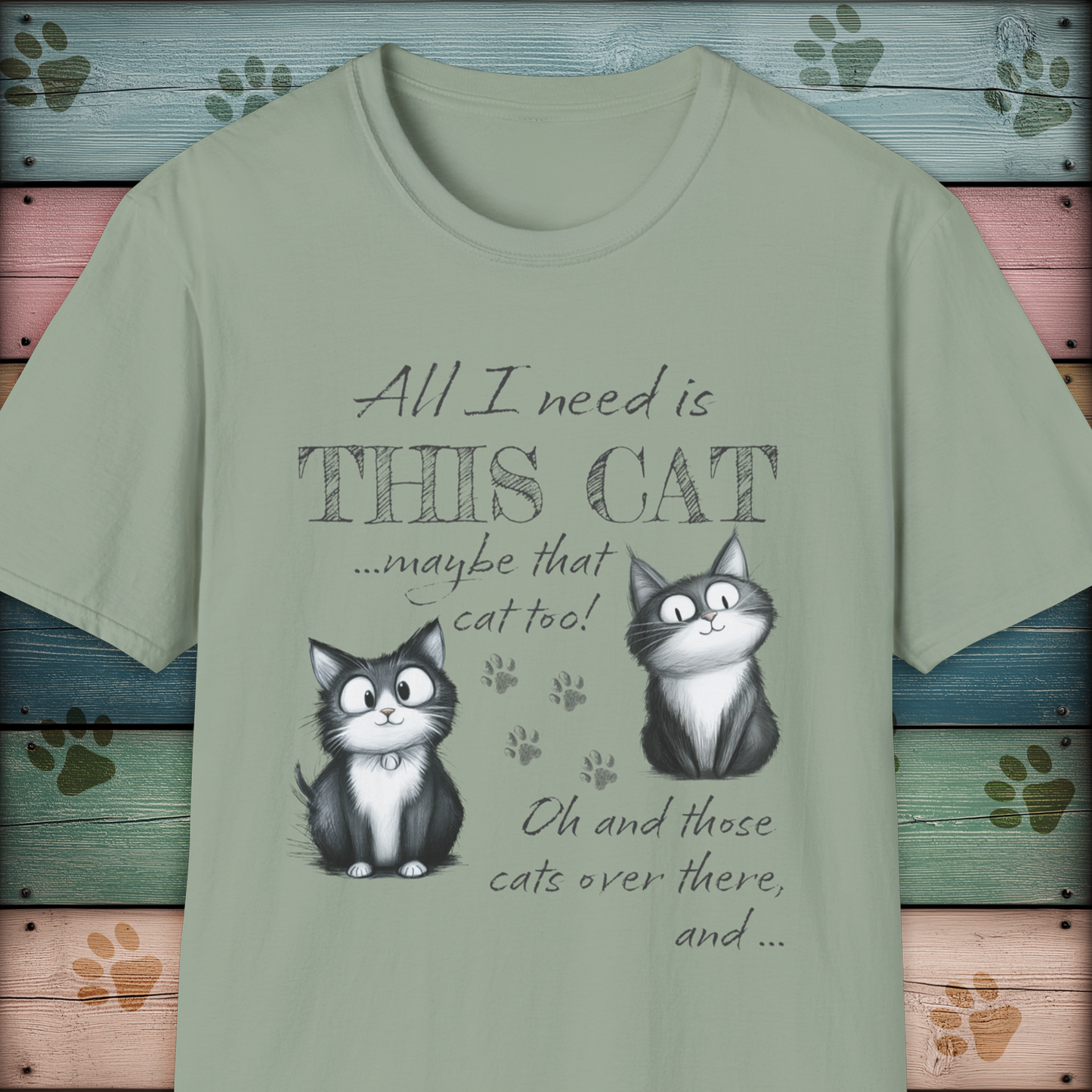 Cat Lover's Funny Animal T Shirt