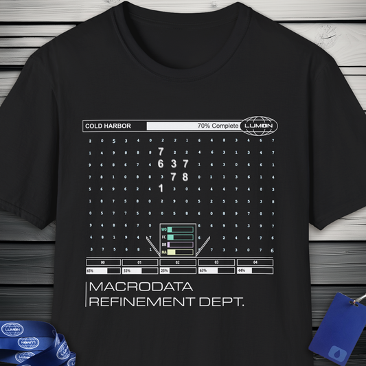 Severance Fan Art (Cold Harbor) T-Shirt, Apple TV+ Series, MDR Department at Lumon Industries, Data