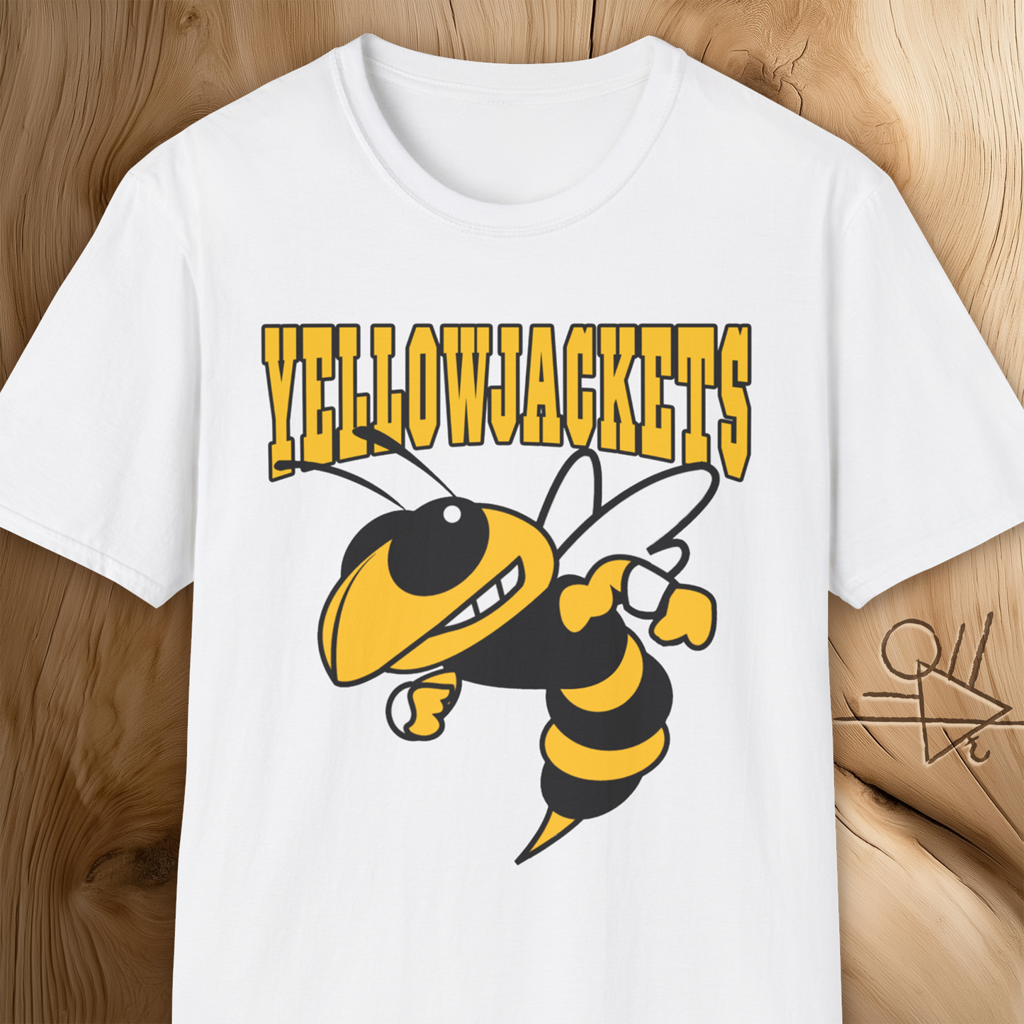 Yellowjackets Vintage Mascot T-Shirt Bold Wasp Graphic Retro