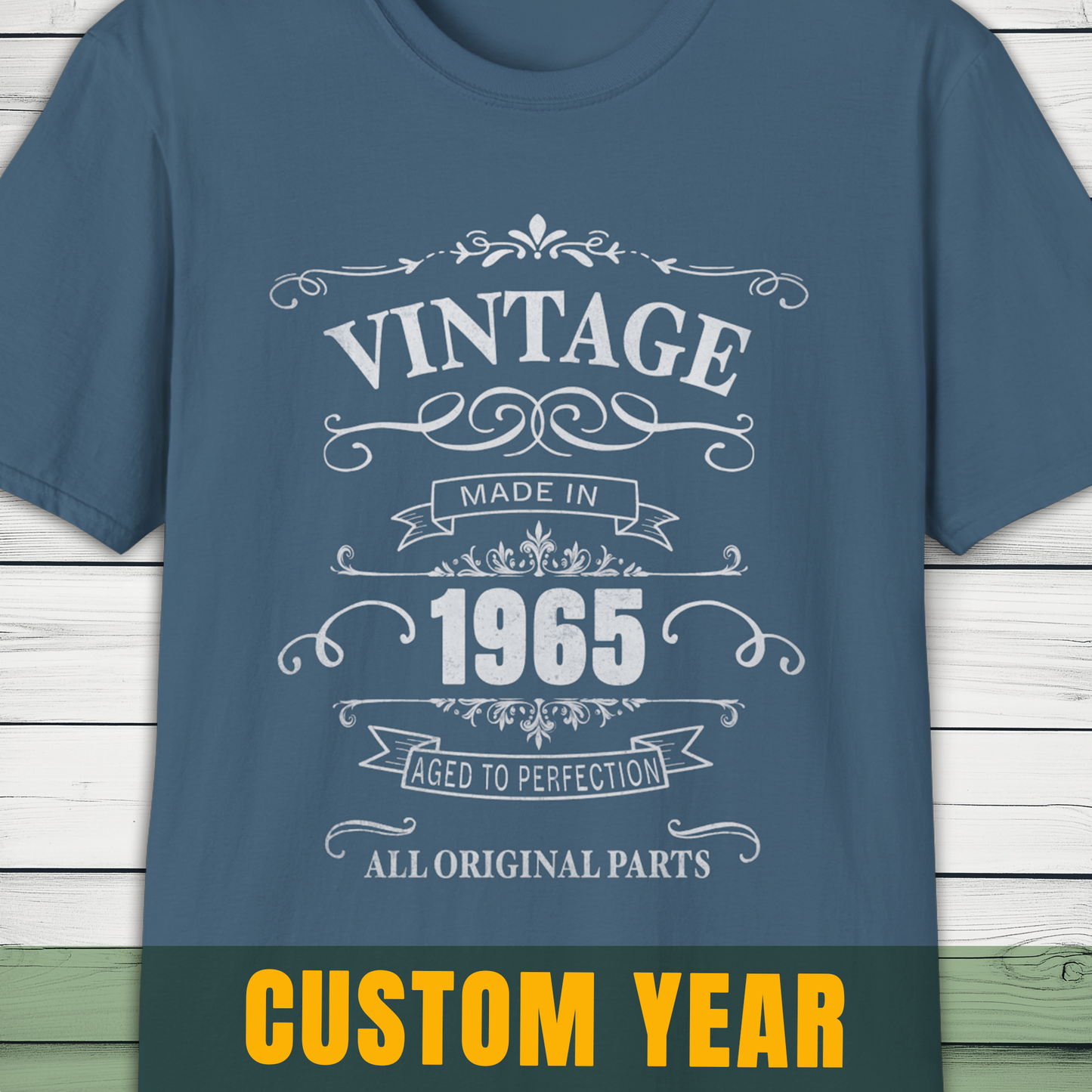 Vintage Custom Year Retro T-Shirt Birthday Personalized Aged to Perfection