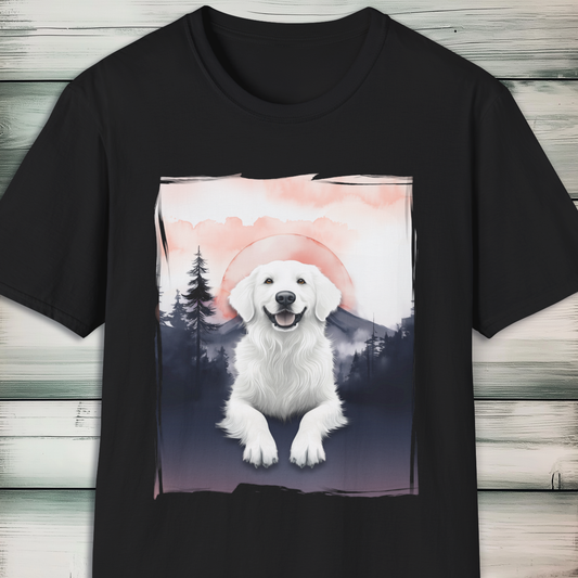 Pyrenees Dog Mountain Sunset T-Shirt