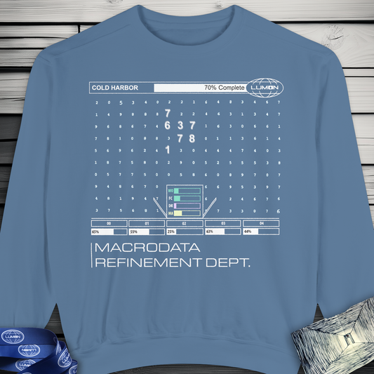 Severance Cold Harbor Apple TV+ MDR Department Data Design Sweatshirt