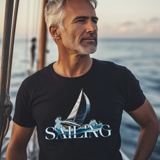 Sailing T-Shirt – Nautical Graphic Tee for Ocean Lovers