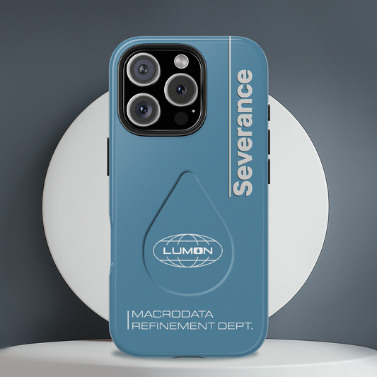 Severance Inspired Phone Case Industrial Minimalist Design Lumon Logo