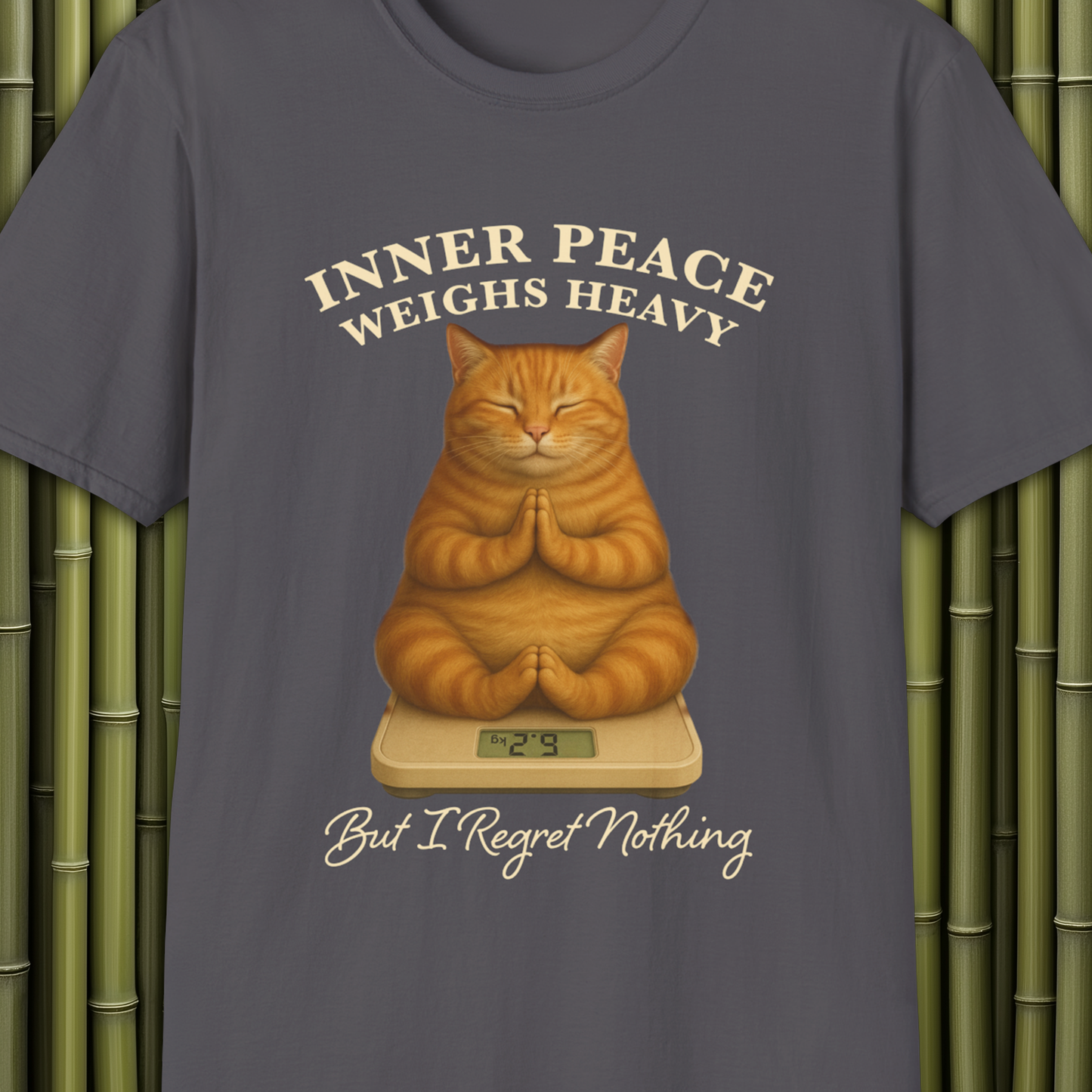 Inner Peace Weighs Heavy Cat T-Shirt