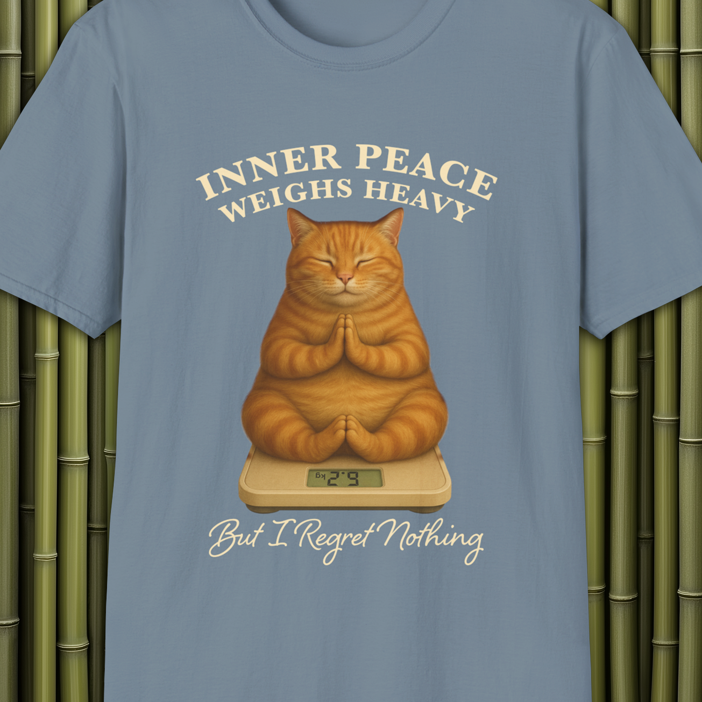 Inner Peace Weighs Heavy Cat T-Shirt