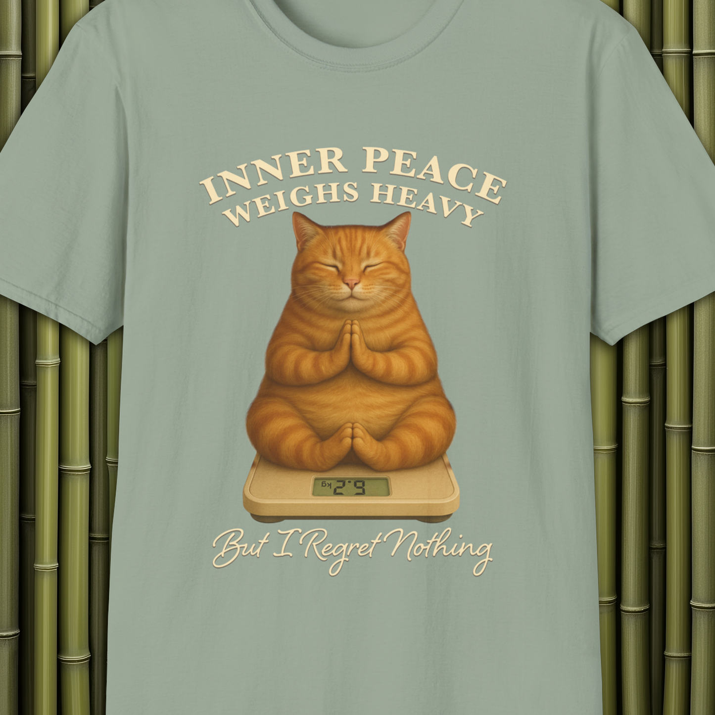 Inner Peace Weighs Heavy Cat T-Shirt