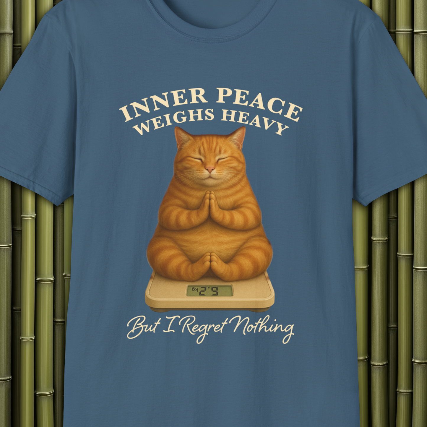 Inner Peace Weighs Heavy Cat T-Shirt