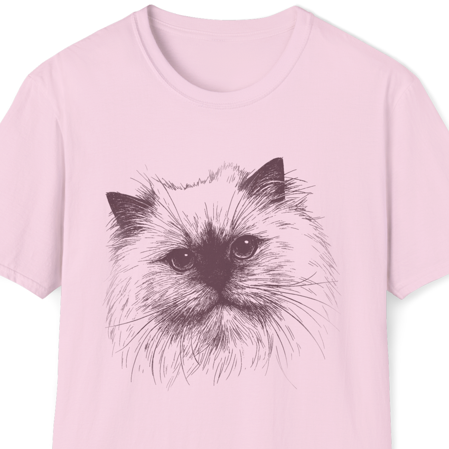 Ragdoll Cat Breed Illustration T-Shirt – Premium Cotton