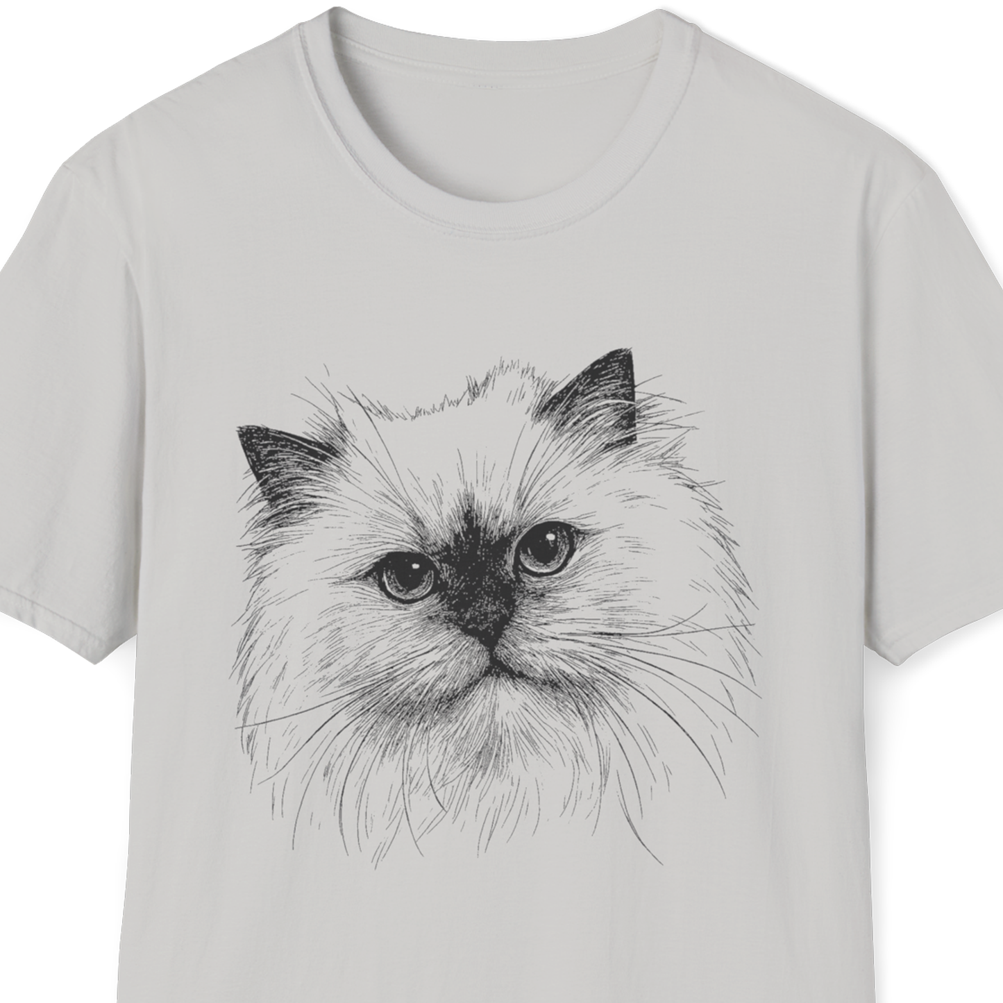 Ragdoll Cat Breed Illustration T-Shirt – Premium Cotton