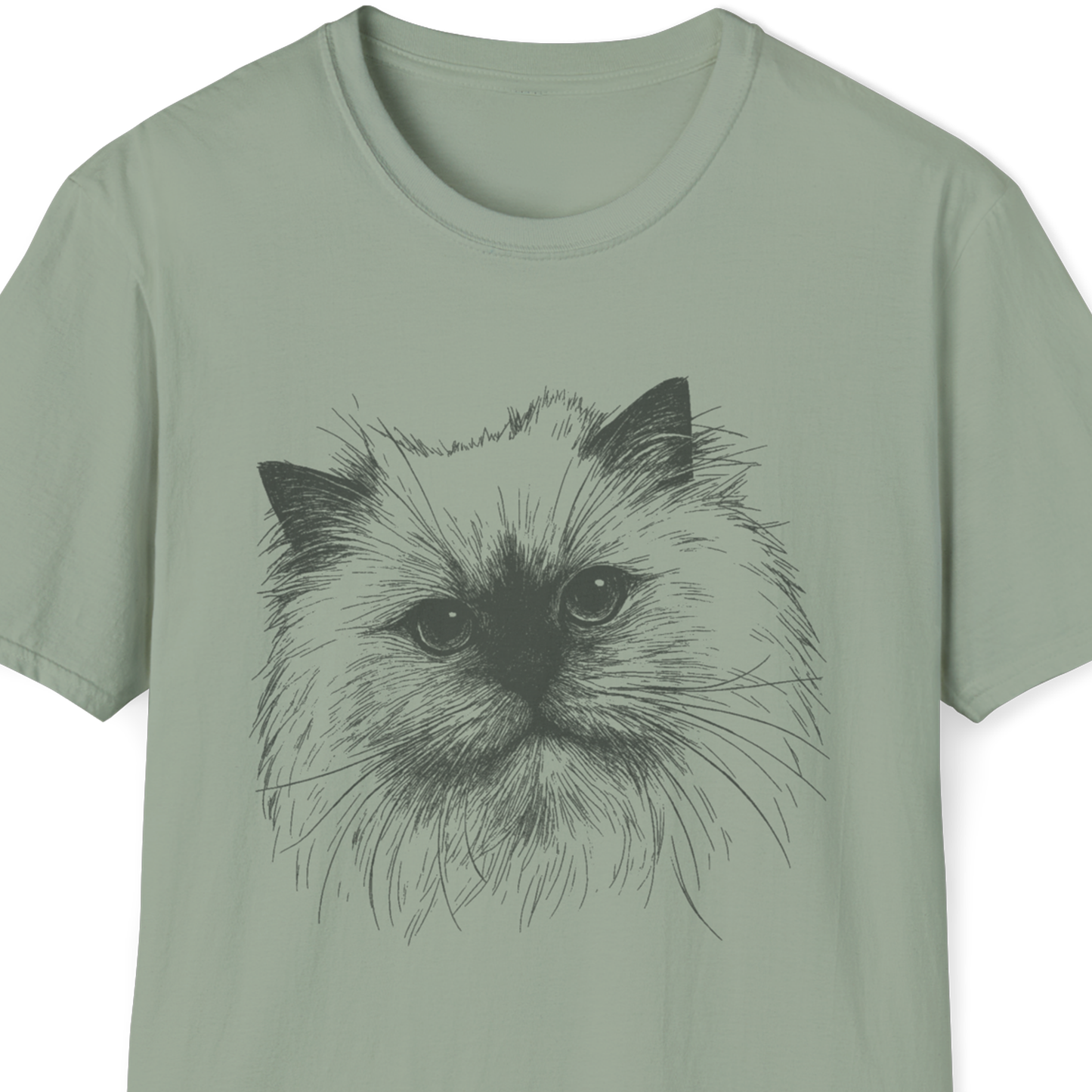 Ragdoll Cat Breed Illustration T-Shirt – Premium Cotton