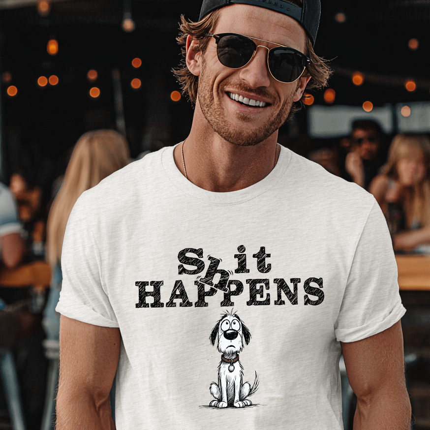 Sh*t Happens Dog T-Shirt