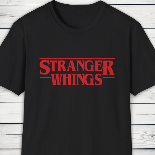 Stranger Whings T-Shirt Funny Parody Retro Horror Style Tee