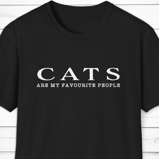 Cats Are My Favourite People T-Shirt
