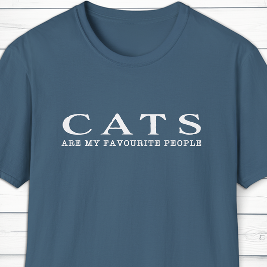 Cats Are My Favourite People T-Shirt