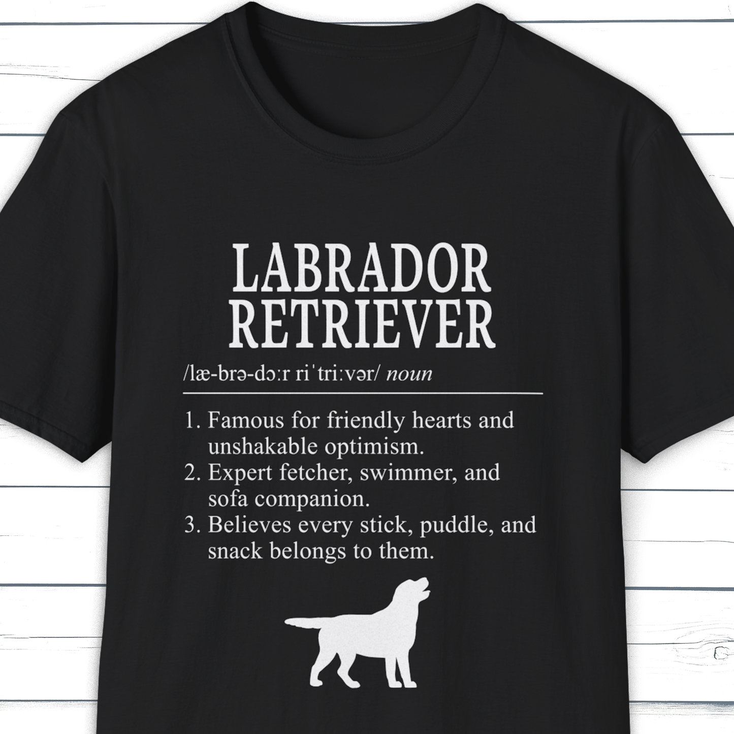 Labrador Retriever Definition T-Shirt Dictionary Dogs Collection
