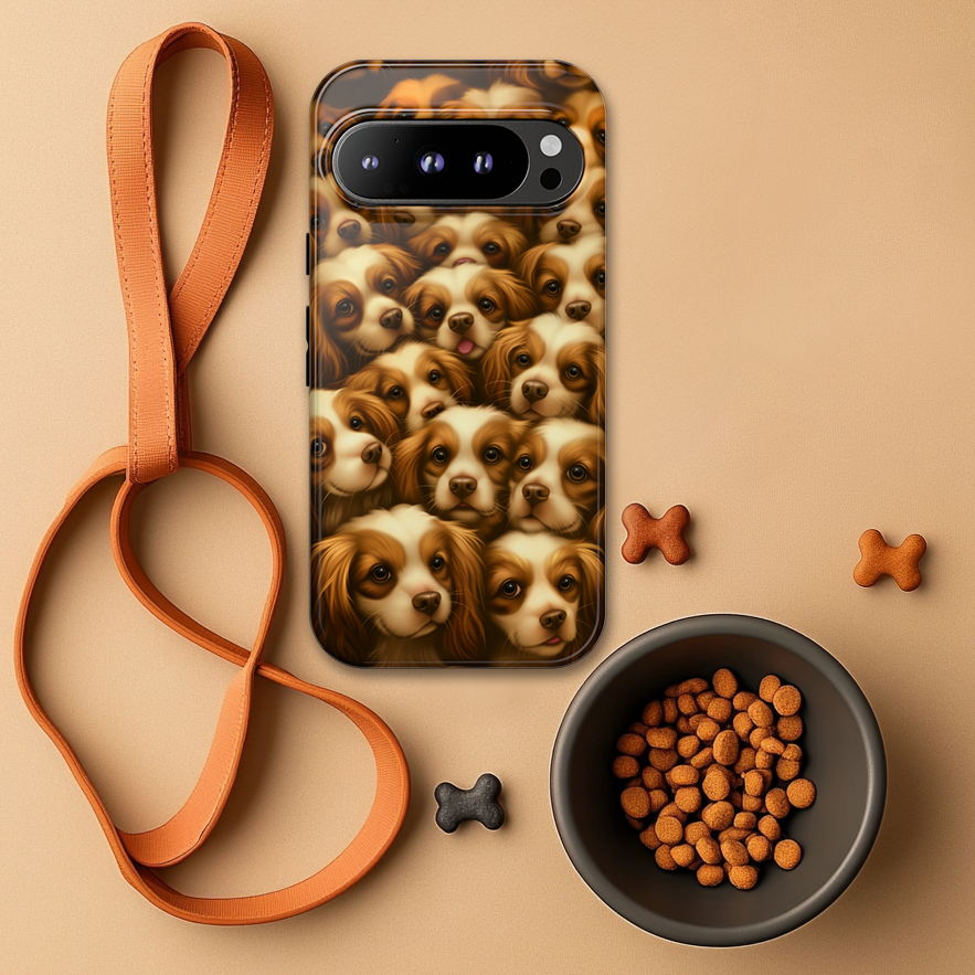 Cavalier King Charles Spaniel Phone Case – Elegant Dog Illustration