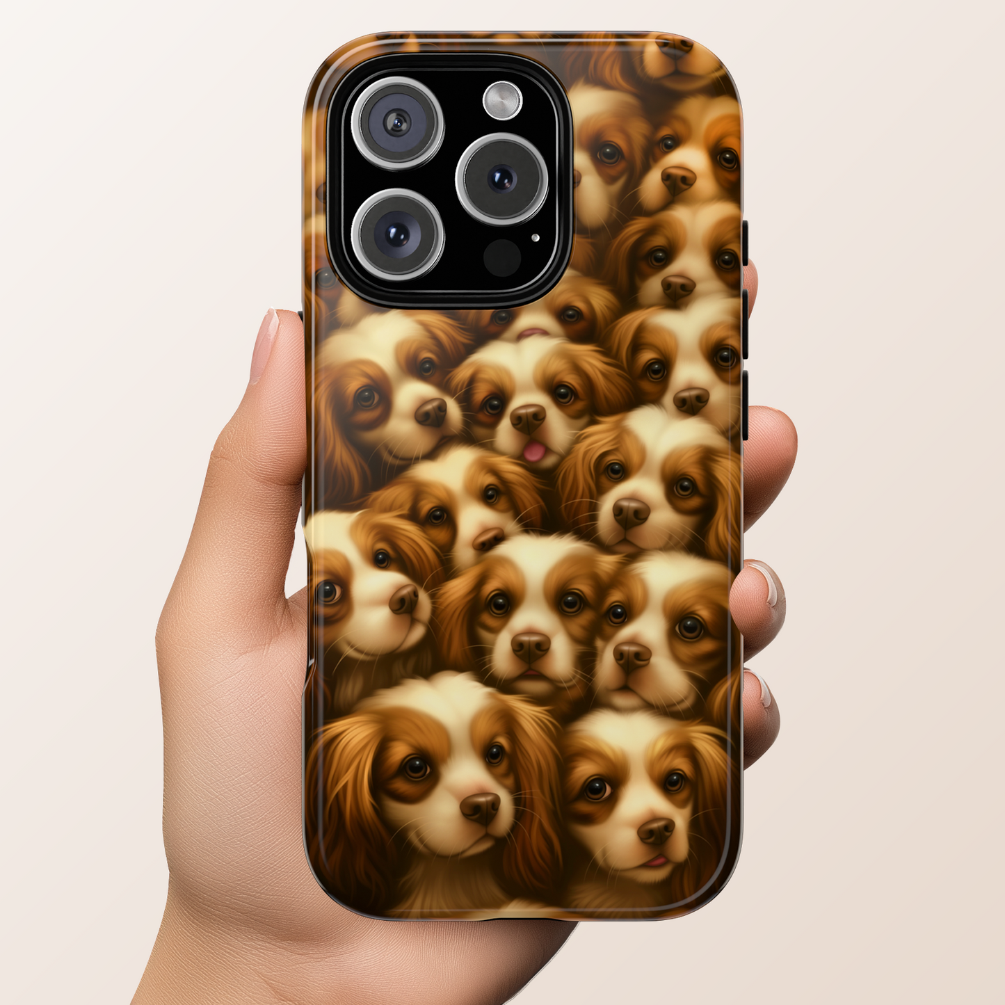 Cavalier King Charles Spaniel Phone Case – Elegant Dog Illustration