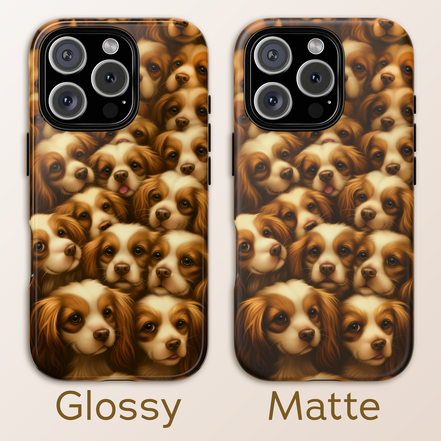 Cavalier King Charles Spaniel Phone Case – Elegant Dog Illustration