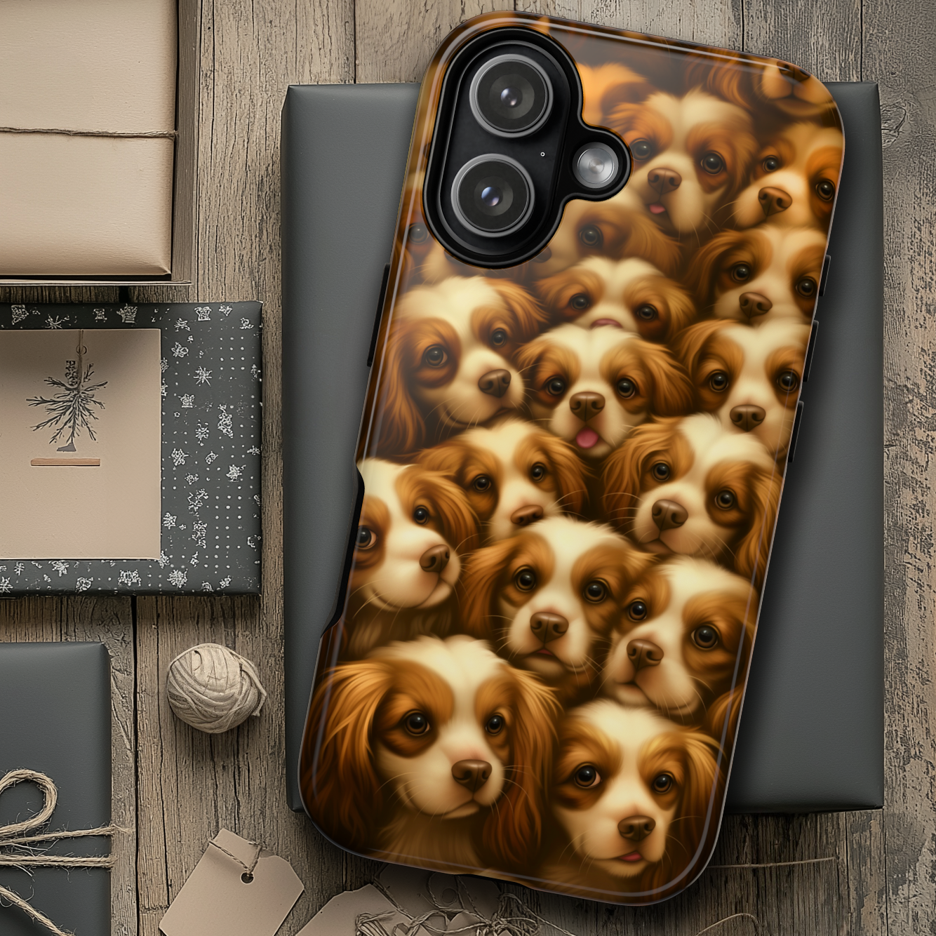 Cavalier King Charles Spaniel Phone Case – Elegant Dog Illustration