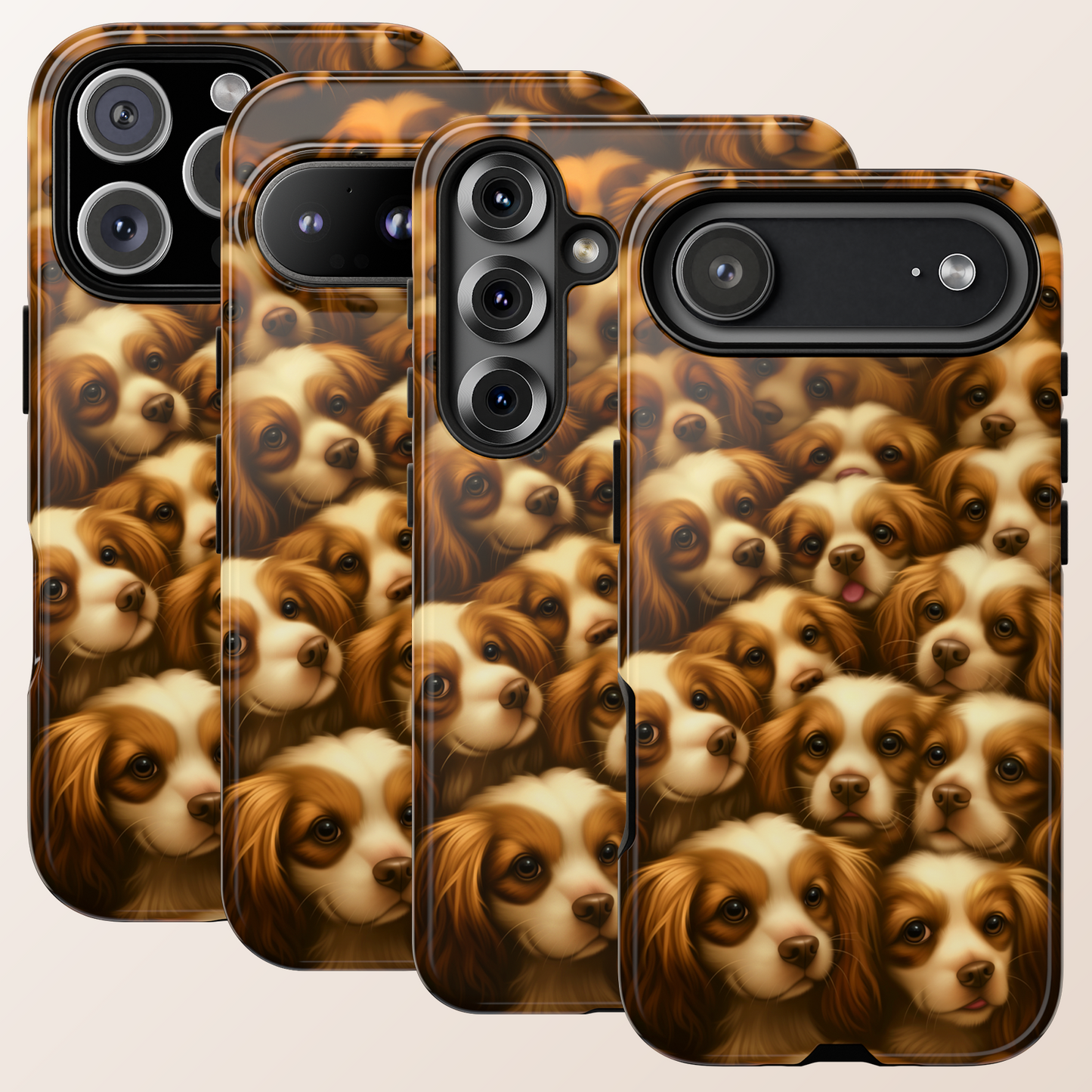 Cavalier King Charles Spaniel Phone Case – Elegant Dog Illustration