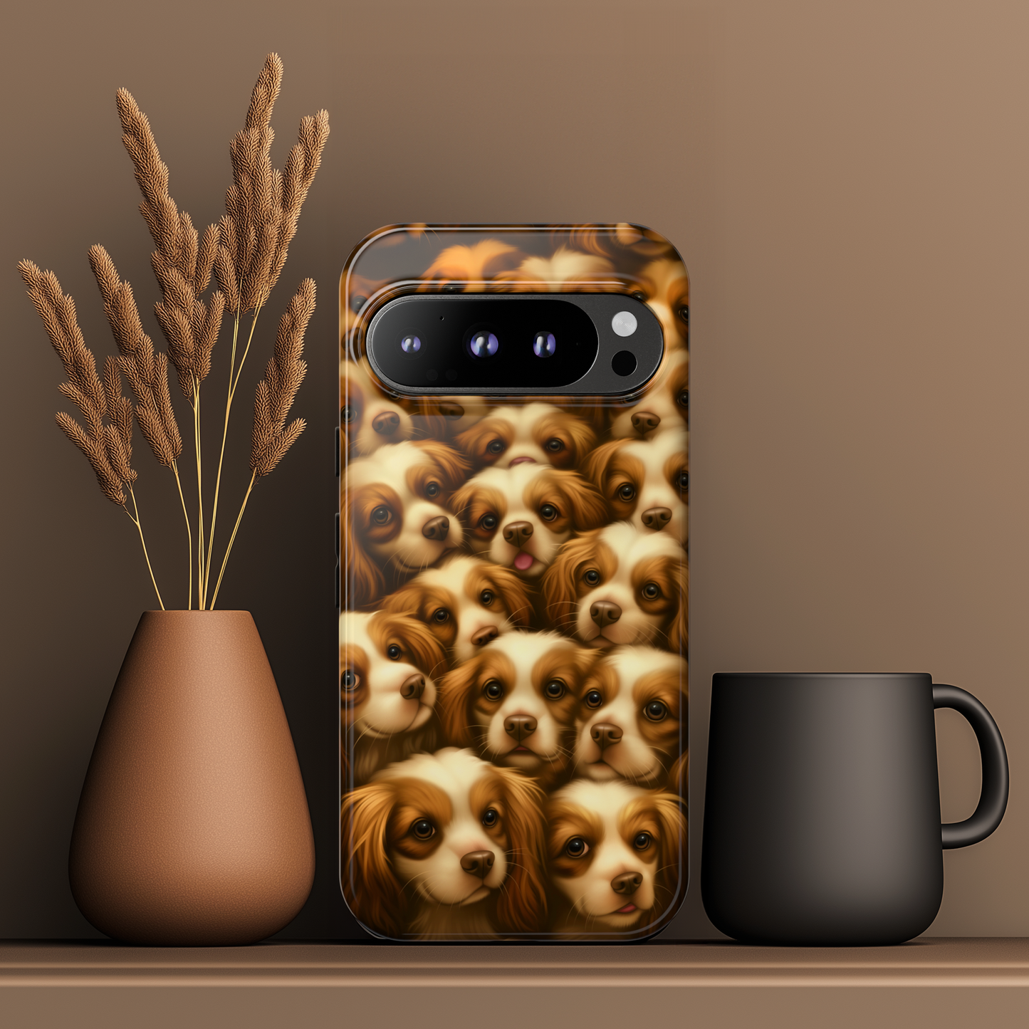 Cavalier King Charles Spaniel Phone Case – Elegant Dog Illustration