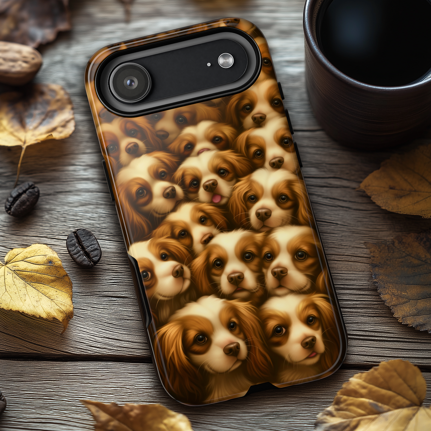 Cavalier King Charles Spaniel Phone Case – Elegant Dog Illustration
