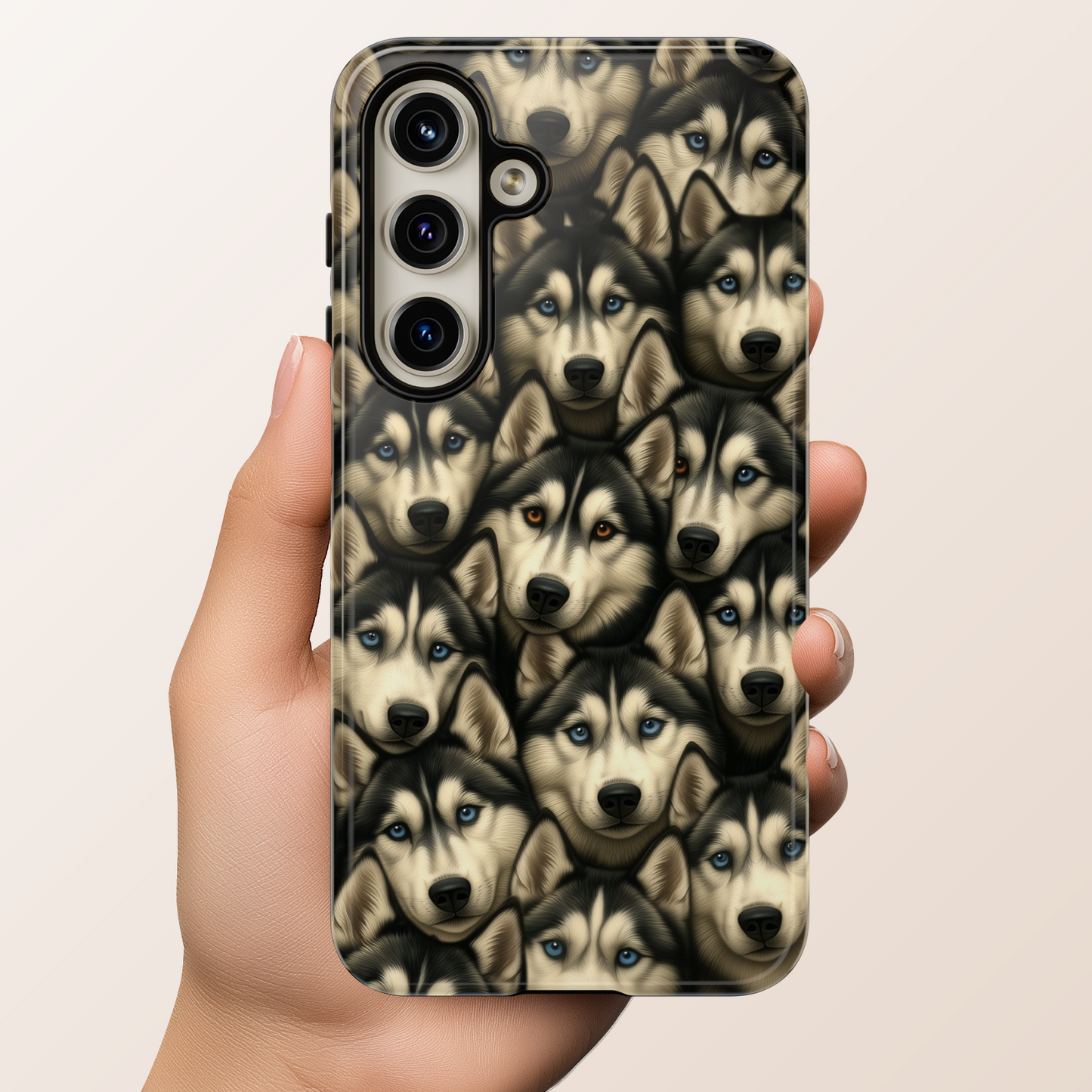 Siberian Husky Phone Case – Striking Blue-Eyed Dog Design