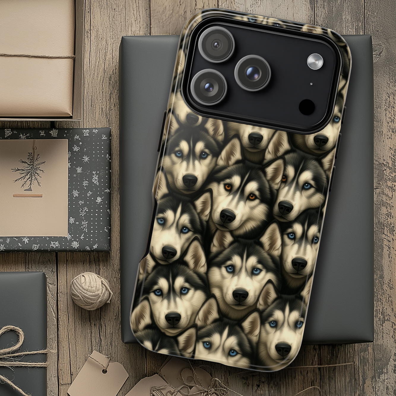 Siberian Husky Phone Case – Striking Blue-Eyed Dog Design