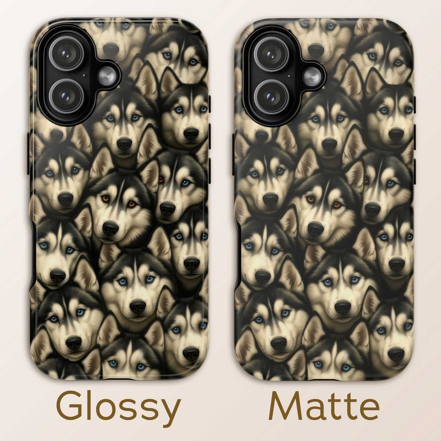 Siberian Husky Phone Case – Striking Blue-Eyed Dog Design