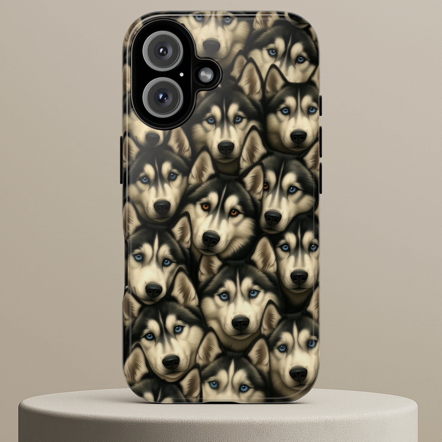 Siberian Husky Phone Case – Striking Blue-Eyed Dog Design