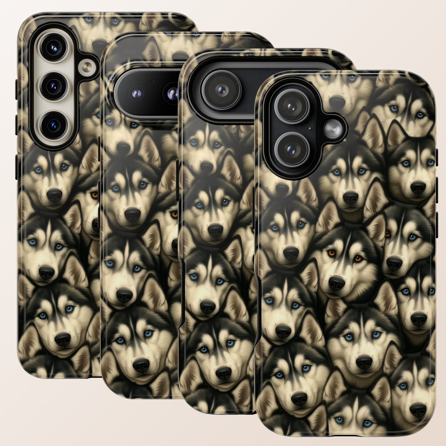 Siberian Husky Phone Case – Striking Blue-Eyed Dog Design