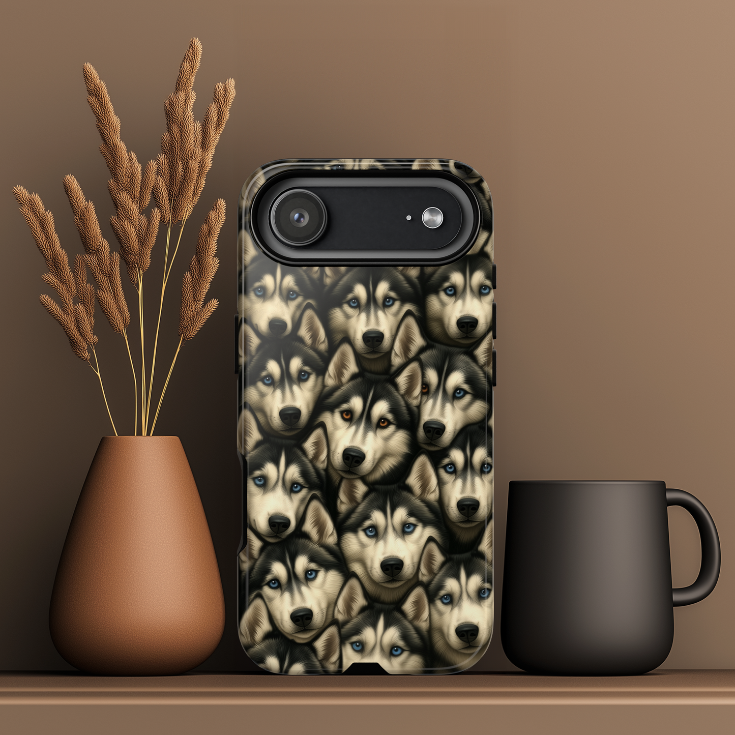 Siberian Husky Phone Case – Striking Blue-Eyed Dog Design