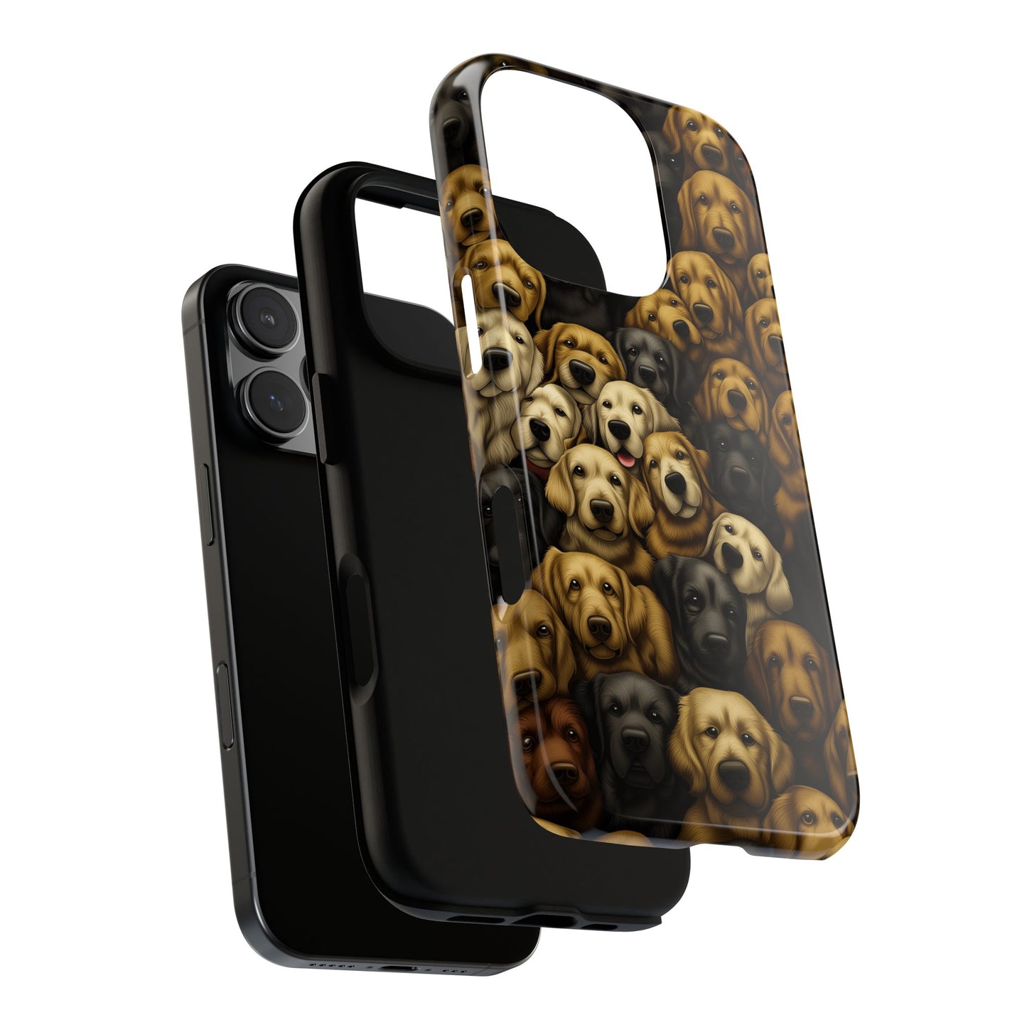 Retriever Pack Phone Case - Golden & Labrador Dog Lover Gift