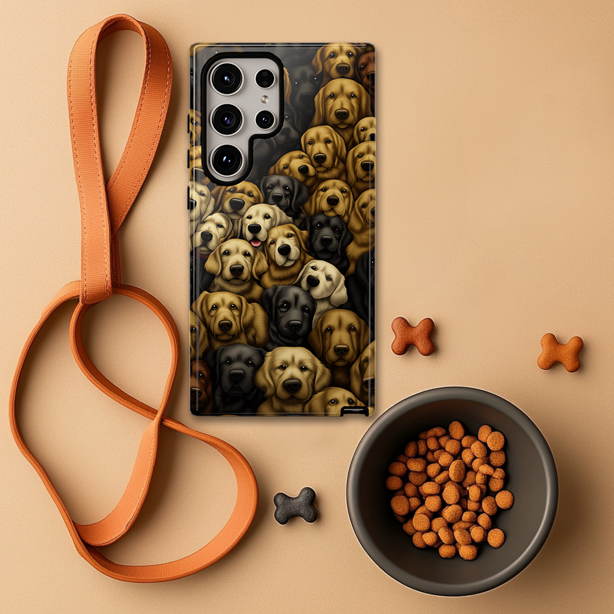 Retriever Pack Phone Case - Golden & Labrador Dog Lover Gift