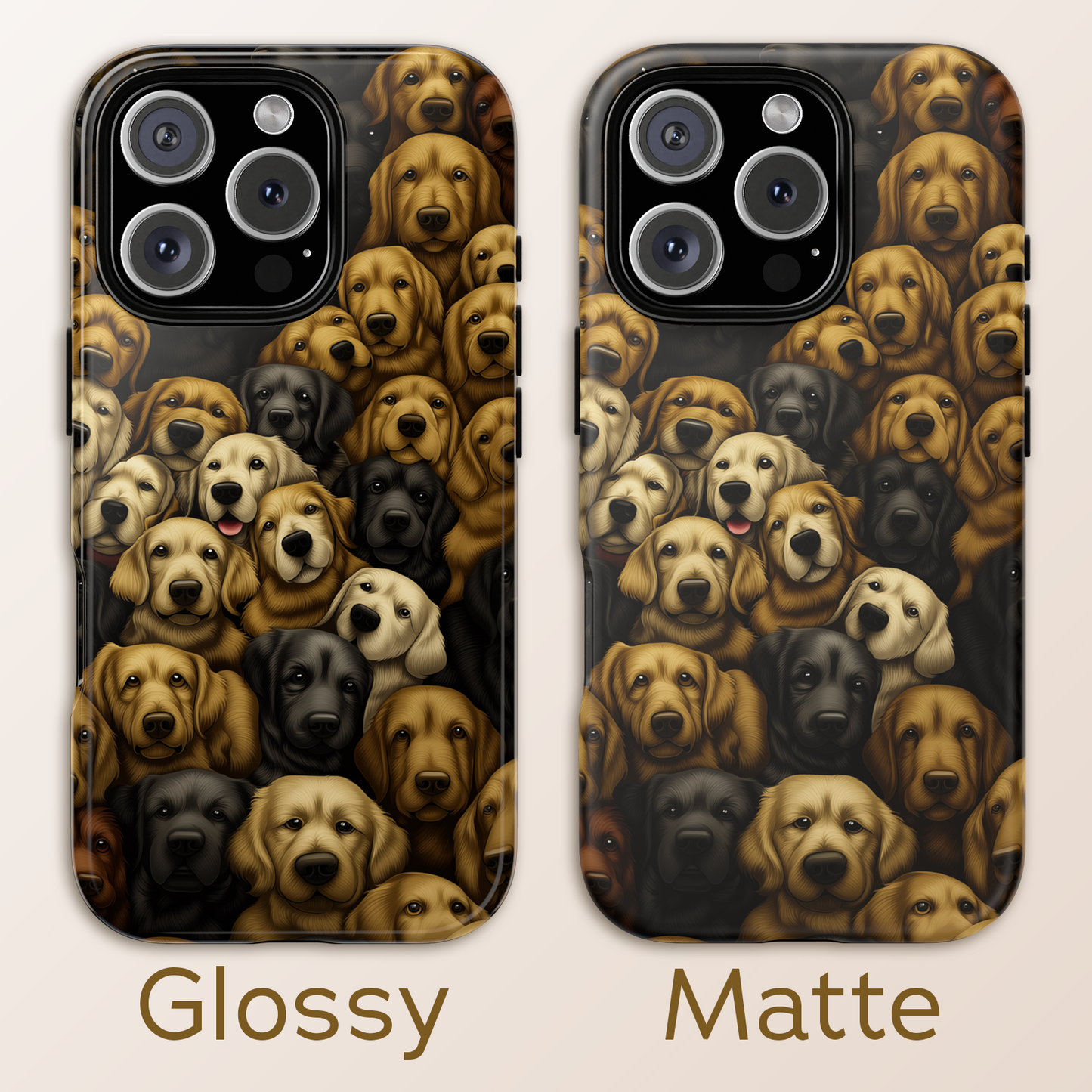 Retriever Pack Phone Case - Golden & Labrador Dog Lover Gift