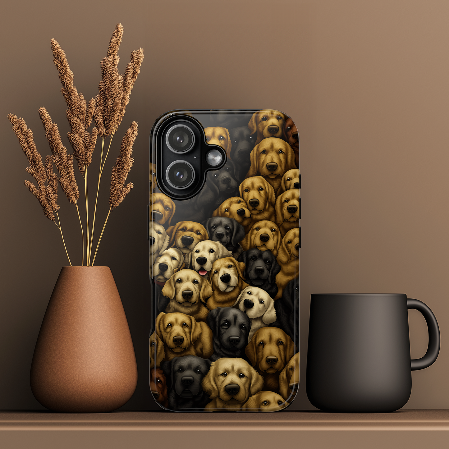 Retriever Pack Phone Case - Golden & Labrador Dog Lover Gift